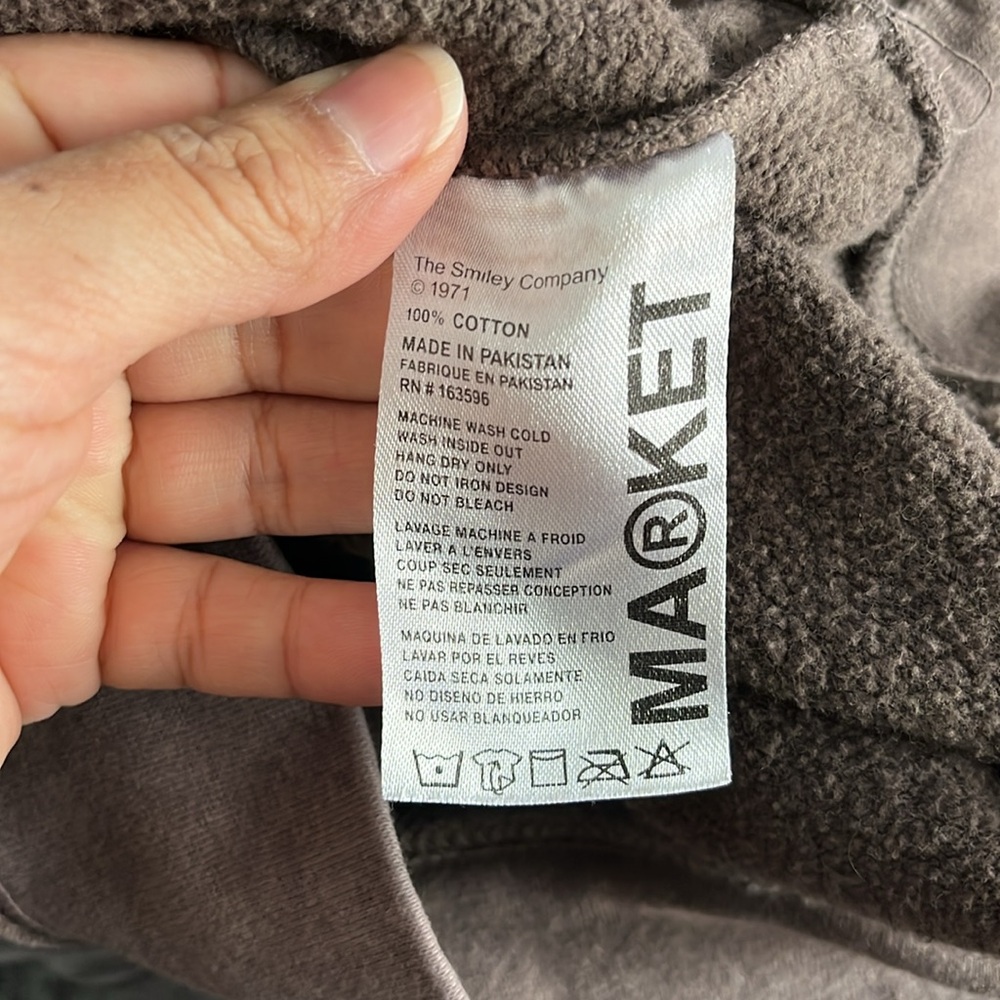 Market X/ Urban Outfitters Smiley Oversized Crew
Neck Sweatshirt Size Medium - Picture 8 of 12